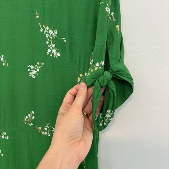 Faithfull The Brand Emilia Green Floral Midi Dress - Picture 7 of 9